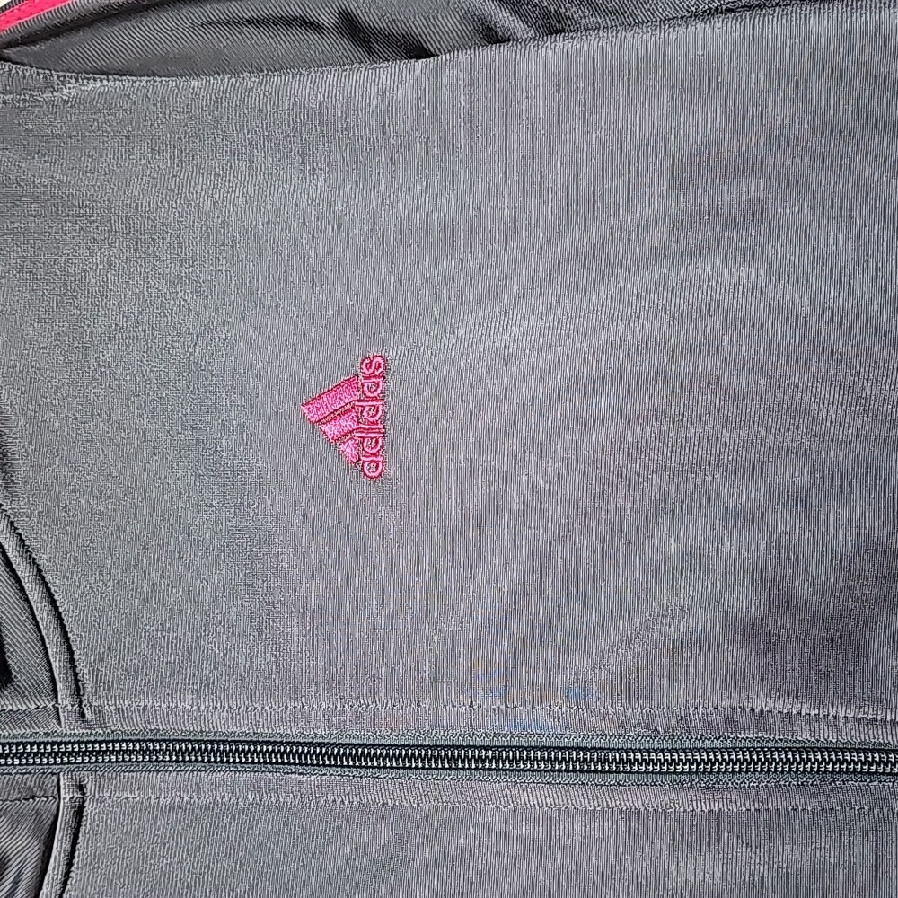Adidas M grey/pink tracksuit style jacket - Picture 2 of 11